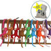 Toy - LightningStore 65cm Long Arm Monkey From Arm To Tail Plush Toys Colorful Monkey Curtains Monkey Stuffed Animal Doll + Toy Organizer Bag Bundle