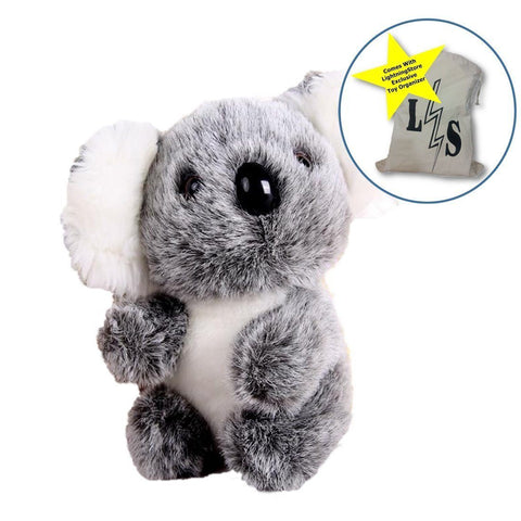 Toy - LightningStore Adorable Cute Baby Koala Doll Realistic Looking Stuffed Animal Plush Toys Plushie Children's Gifts Animals + Toy Organizer Bag Bundle
