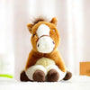 Toy - LightningStore Adorable Cute Baby Lying White And Brown Oreo Cookie And Cream Horse Pony Doll Realistic Looking Stuffed Animal Plush Toys Plushie Children's Gifts Animals
