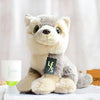 Toy - LightningStore Adorable Cute Baby Sitting Siberian Husky Wolf Fox Puppy Dog Doll Realistic Looking Stuffed Animal Plush Toys Plushie Children's Gifts Animals + Toy Organizer Bag Bundle