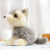 Toy - LightningStore Adorable Cute Baby Sitting Siberian Husky Wolf Fox Puppy Dog Doll Realistic Looking Stuffed Animal Plush Toys Plushie Children's Gifts Animals + Toy Organizer Bag Bundle