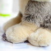 Toy - LightningStore Adorable Cute Baby Sitting Siberian Husky Wolf Fox Puppy Dog Doll Realistic Looking Stuffed Animal Plush Toys Plushie Children's Gifts Animals + Toy Organizer Bag Bundle