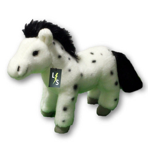 Toy - LightningStore Adorable Cute Black And White Spotted Horse Pony Stuffed Animal Doll Realistic Looking Plush Toys Plushie Children's Gifts Animals