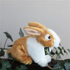 Toy - LightningStore Adorable Cute Brown And White Bunny Rabbit Stuffed Animal Doll Realistic Looking Plush Toys Plushie Children's Gifts Animals