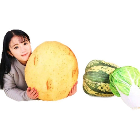 Toy - LightningStore Adorable Cute Cabbage White Melon Mushroon Potato Vegetable Stuffed Animal Doll Realistic Looking Plush Toys Plushie Children's Gifts Animals