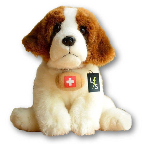 Toy - LightningStore Adorable Cute Doctor Nurse Saint Bernard Puppy Dog Stuffed Animal Doll Realistic Looking Plush Toys Plushie Children's Gifts Animals