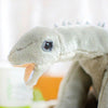 Toy - LightningStore Adorable Cute Gray Long Neck Brachiosaurus Dinosaur Doll Realistic Looking Stuffed Animal Plush Toys Plushie Children's Gifts Animals + Toy Organizer Bag Bundle