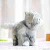Toy - LightningStore Adorable Cute Gray White Cat Doll Big Eyes Realistic Looking Stuffed Animal Plush Toys Plushie Children's Gifts Animals