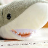 Toy - LightningStore Adorable Cute Grey Gray Great White Shark Stuffed Animal Doll Realistic Looking Plush Toys Plushie Children's Gifts Animals + Toy Organizer Bag Bundle