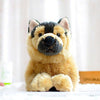 Toy - LightningStore Adorable Cute Lying Sleeping German Shepard Puppy Baby Dog Doll Realistic Looking Stuffed Animal Plush Toys Plushie Children's Gifts Animals + Toy Organizer Bag Bundle