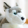 Toy - LightningStore Adorable Cute Lying Sleeping Siberian Husky Puppy Baby Dog Doll Realistic Looking Stuffed Animal Plush Toys Plushie Children's Gifts Animals