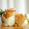 Toy - LightningStore Adorable Cute Netherland Dwarf Rabbit Bunny Stuffed Animal Doll Realistic Looking Plush Toys Plushie Children's Gifts Animals + Toy Organizer Bag Bundle