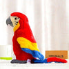 Toy - LightningStore Adorable Cute Red Yellow Blue Parrot Doll Realistic Looking Stuffed Animal Plush Toys Plushie Children's Gifts Animals + Toy Organizer Bag Bundle