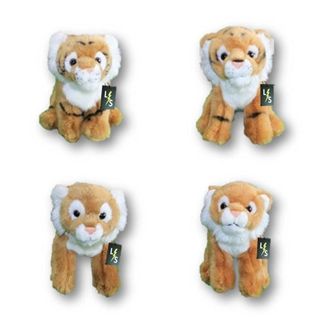 Toy - LightningStore Adorable Cute Sitting Baby Orange Tiger Cub Brothers Stuffed Animal Doll Realistic Looking Plush Toys Plushie Children's Gifts Animals
