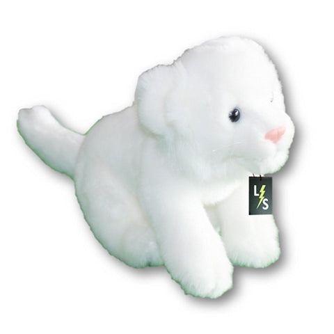 Toy - LightningStore Adorable Cute Sitting Baby White Tiger Cub Cat Kitten Stuffed Animal Doll Realistic Looking Plush Toys Plushie Children's Gifts Animals