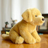 Toy - LightningStore Adorable Cute Sitting Golden Retriever Labrador Puppy Dog Stuffed Animal Doll Realistic Looking Plush Toys Plushie Children's Gifts Animals + Toy Organizer Bag Bundle