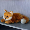Toy - LightningStore Adorable Cute Sitting Lying Sleeping Fox Wolf Stuffed Animal Doll Realistic Looking Plush Toys Plushie Children's Gifts Animals