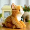Toy - LightningStore Adorable Cute Sitting Orange Cat Kitten Stuffed Animal Doll Realistic Looking Plush Toys Plushie Children's Gifts Animals + Toy Organizer Bag Bundle