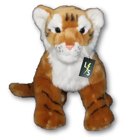 Toy - LightningStore Adorable Cute Sitting Orange Tiger Stuffed Animal Doll Realistic Looking Plush Toys Plushie Children's Gifts Animals