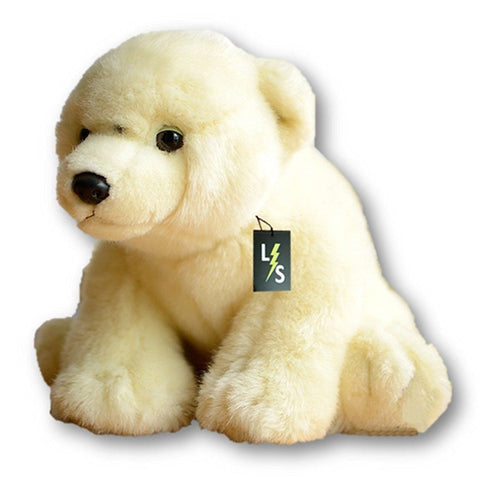 Toy - LightningStore Adorable Cute Sitting Polar Bear Stuffed Animal Doll Realistic Looking Plush Toys Plushie Children's Gifts Animals