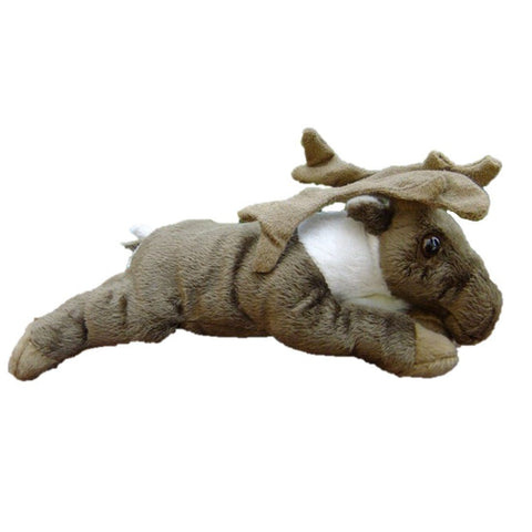 Toy - LightningStore Adorable Cute Sleeping Lying Moose Doll Realistic Looking Stuffed Animal Plush Toys Plushie Children's Gifts Animals