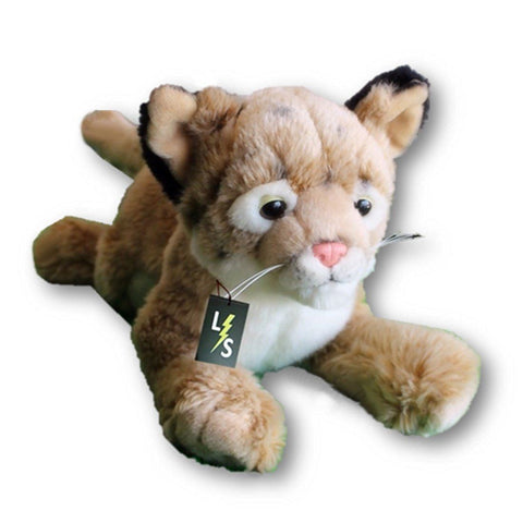Toy - LightningStore Adorable Cute Sleeping Lying Savanna Caracal Cat Bay Lion Cub Stuffed Animal Doll Realistic Looking Plush Toys Plushie Children's Gifts Animals