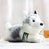 Toy - LightningStore Adorable Cute Sleeping Lying Siberian Husky Dog Doll Realistic Looking Stuffed Animal Plush Toys Plushie Children's Gifts Animals