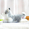 Toy - LightningStore Adorable Cute Sleeping Lying Siberian Husky Dog Doll Realistic Looking Stuffed Animal Plush Toys Plushie Children's Gifts Animals