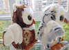 Toy - LightningStore Adorable Cute White And Brown Owl Set Dolls Realistic Looking Stuffed Animal Plush Toys Plushie Children's Gifts Animals