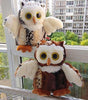 Toy - LightningStore Adorable Cute White And Brown Owl Set Dolls Realistic Looking Stuffed Animal Plush Toys Plushie Children's Gifts Animals