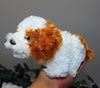 Toy - LightningStore Adorable Cute White And Orange Dog Puppy Doll Realistic Looking Stuffed Animal Plush Toys Plushie Children's Gifts Animals