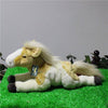 Toy - LightningStore Adorable Cute White And Yellow Pony Horse Stuffed Animal Doll Realistic Looking Plush Toys Plushie Children's Gifts Animals