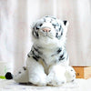 Toy - LightningStore Adorable Cute White Bengal Siberian Tiger Cub Baby Doll Realistic Looking Stuffed Animal Plush Toys Plushie Children's Gifts Animals