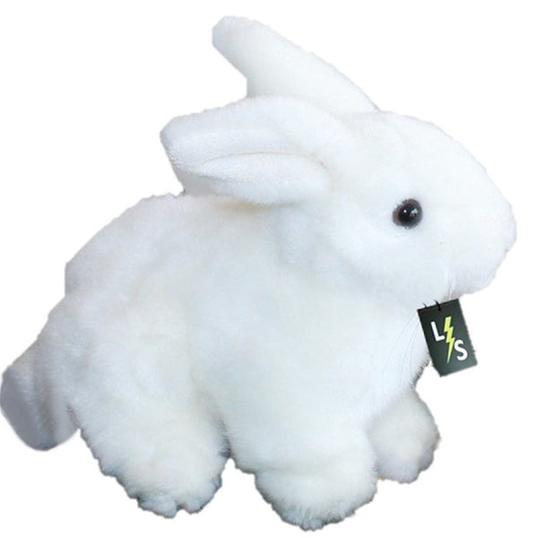 Toy - LightningStore Adorable Cute White Bunny Rabbit Stuffed Animal Doll Realistic Looking Plush Toys Plushie Children's Gifts Animals