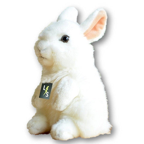 Toy - LightningStore Adorable Cute White Rabbit Stuffed Animal Doll Realistic Looking Plush Toys Plushie Children's Gifts Animals