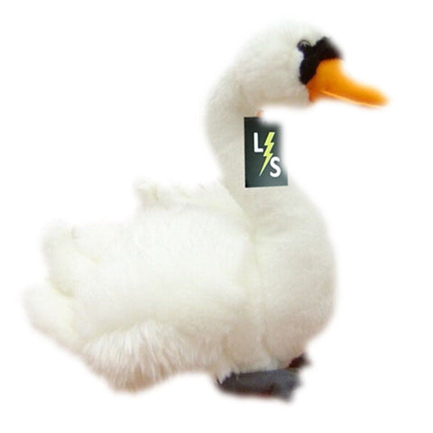 Toy - LightningStore Adorable Cute White Swan Stuffed Animal Doll Realistic Looking Plush Toys Plushie Children's Gifts Animals