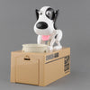 Toy - Lightningstore Automatic Brown Black And White Dog Puppy Coin Piggy Bank Box For Kids - Your Pet Will Come Out And Get Your Coin - Excellent For Encouraging Money Saving For Your Kids