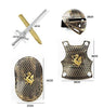 Toy - LightningStore Knight Battle Armor Set - Contains Sword Shield Kevlar Body Armor And Helmet - Comes In Black Silver White And Bronze
