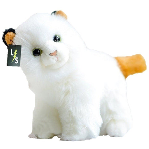 Toy - LightningStore Persian White Cat Doll Realistic Looking Stuffed Animal Plush Toys Plushie Children's Gifts Animals