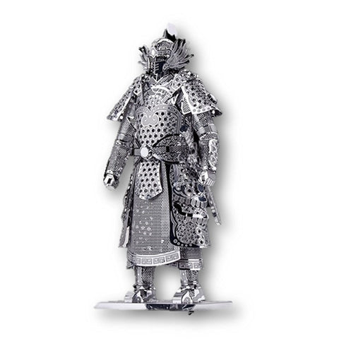 Toy - LightningStore Silver Gold Chinese General Warrior Metallic 3D Jigsaw Puzzle - Educational DIY Toy For Older Kids And Teens - Excellent Gift Idea
