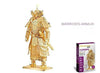 Toy - LightningStore Silver Gold Chinese General Warrior Metallic 3D Jigsaw Puzzle - Educational DIY Toy For Older Kids And Teens - Excellent Gift Idea
