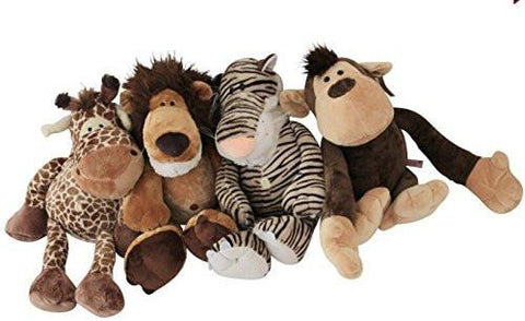 Toy - LightningStore Super Adorable Lion Tiger Giraffe Monkey Brothers Plush Toy Doll For Kids