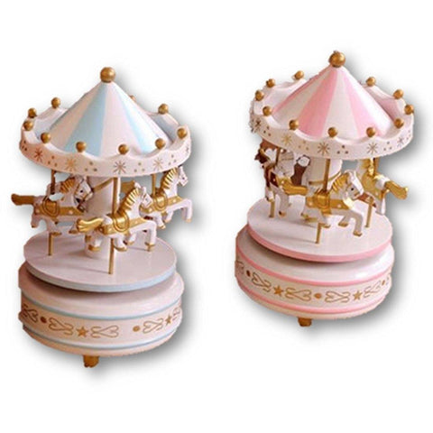 Toy - LightningStore Vintage Merry-Go-Round Carousel Music Box - An Excellent Gift For Children, Teens, And Adults - Light Up Your Day With Relaxing Music From This Musical Box