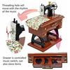 Toy - LightningStore Vintage Sewing Machine Music Box - An Excellent Gift For Children, Teens, And Adults - Light Up Your Day With Relaxing Music From This Musical Box