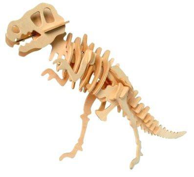 Toy - LightningStore Wooden Dinosaur Tyrannosaurus Rex Stegosaurus Triceratops Velociraptor 3D Jigsaw Puzzle For Kids And Children - Educational Toy To Maximize Learning - Excellent Gift Idea