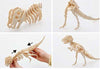 Toy - LightningStore Wooden Dinosaur Tyrannosaurus Rex Stegosaurus Triceratops Velociraptor 3D Jigsaw Puzzle For Kids And Children - Educational Toy To Maximize Learning - Excellent Gift Idea