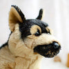 Toy - New Release!! LightningStore Cute German Shepard Dog Doll Realistic Looking Stuffed Animal Plush Toys Plushie Children's Gifts Animals + Toy Organizer Bag Bundle