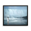 Waterfall Girl Framed Photo Poster Wall Art Decoration Decor For Bedroom Living Room