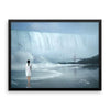 Waterfall Girl Framed Photo Poster Wall Art Decoration Decor For Bedroom Living Room
