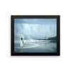 Waterfall Girl Framed Photo Poster Wall Art Decoration Decor For Bedroom Living Room
